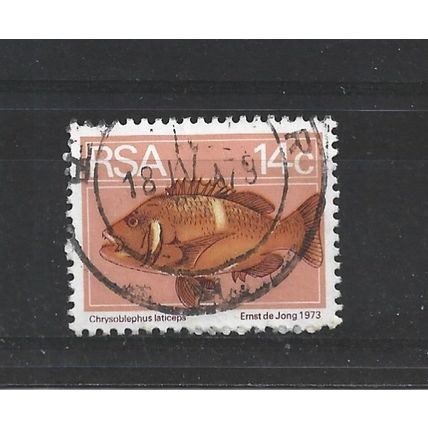 SouthAfrica.SG357 14c Roman Seabream.Fine Used.Sep25j