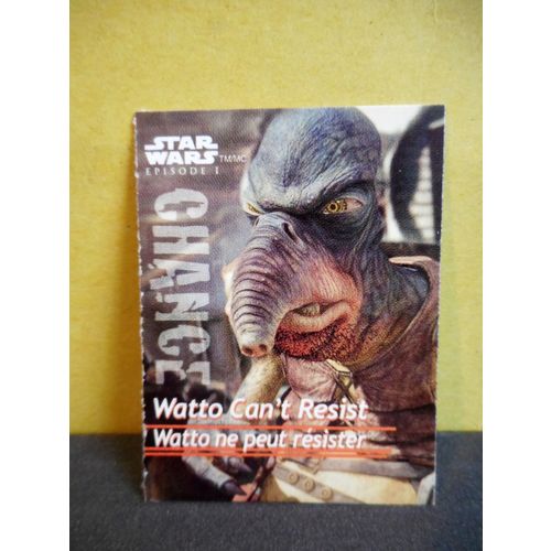 Star Wars Episode 1 ''Watto''Trading Card,Lays Potato Chips #2
