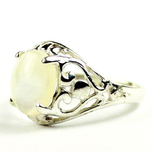 Mother Of Pearl, 925 Sterling Silver Ladies Ring, SR004