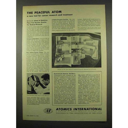 1956 Atomics International Ad - The Peaceful Atom
