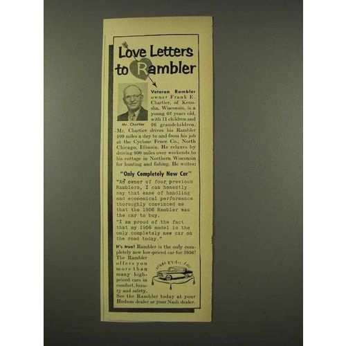 1956 Rambler Car Ad - Only Completely New Car