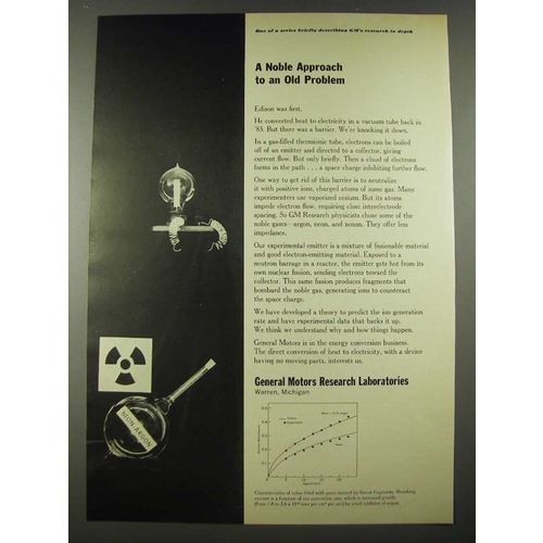 1965 General Motors Research Laboratories Ad - A Noble Approach