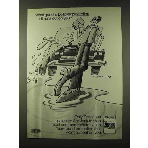 1973 Du Pont Zerex Anti-Freeze Ad - Boilover