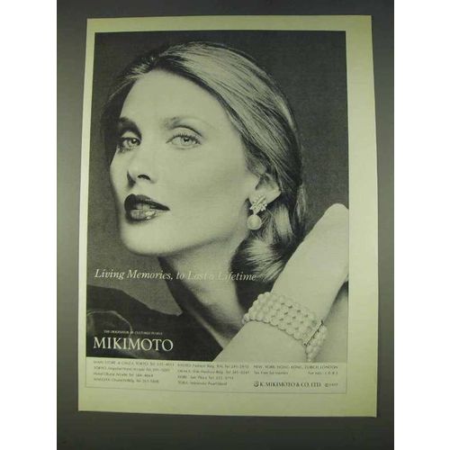 1978 Mikimoto Pearl Jewelry Ad - Living Memories