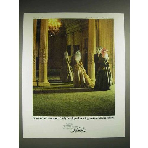 1987 Karastan Carpet Ad - Developed Nesting Instincts