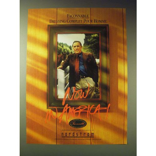 1989 Faonnable Fashion Ad - Faonnable. Dressing complet pour homme
