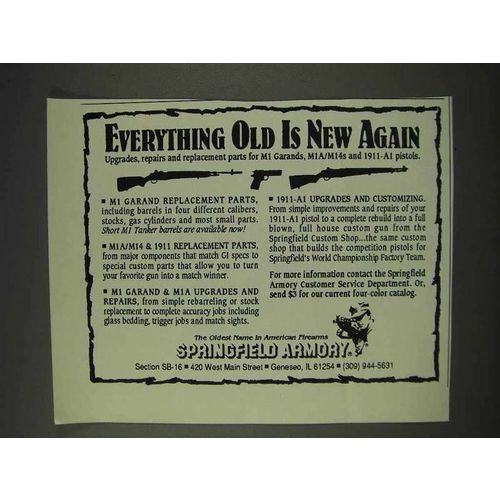 1991 Springfield Armory Ad, Everything Old is New Again