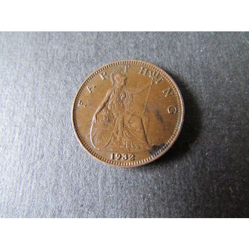 1932 GEORGE V FARTHING FREE POST. H