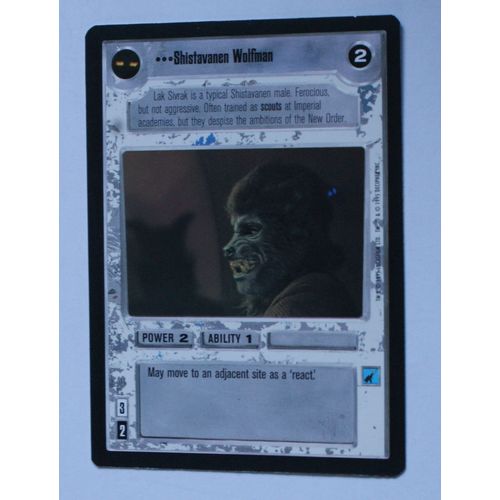 Star Wars CCG: Premier Limited # Shistavanen Wolfman (A) light 1995 decipher