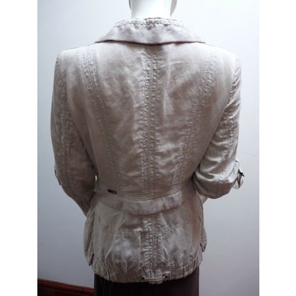 MARC CAIN SPORTS SAND MULTI JACKET UK 8 £379 BNWT