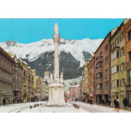 Maria theresien strasse Innsbruck Tirol Austria Postcard unused VGC