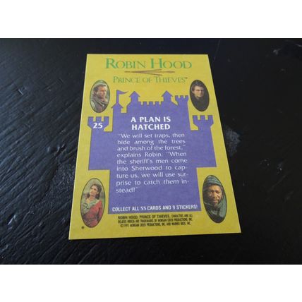 1991 Topps Robin Hood Prince of Thieves Card # 25 A Plan Is Hatched NM (7)