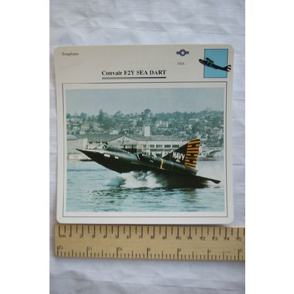 Convair F2Y Sea Dart - USA - Seaplane - Collectors Club Card