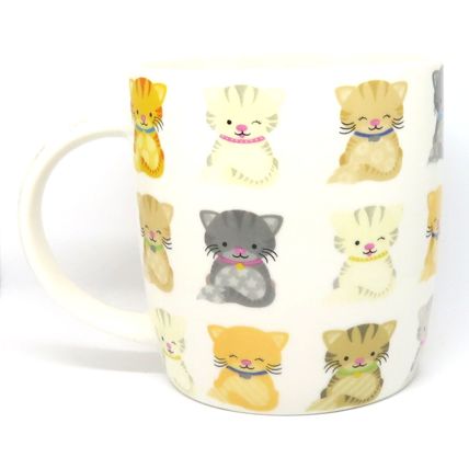 Dotty Kittens Mug Fine Bone China 9 CM