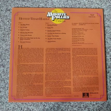 The Midnite Follies Orchestra – Hotter Than Hades (ODN1001) 1978 (LP)