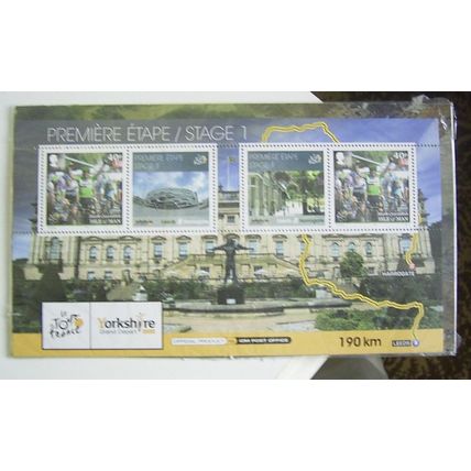 ISLE OF MAN TOUR OF FRANCE MINT MINIATURE SHEET