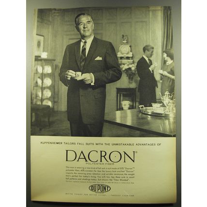 1959 Du Pont Dacron Advertisement - Kuppenheimer tailors fall suits