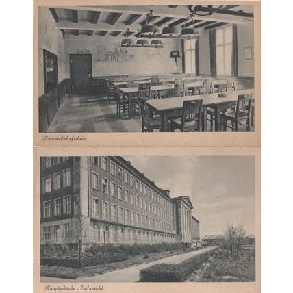 Hauptgebaude University Germany 2x Grounds Interior Old Postcard s