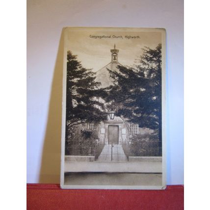 CONGREGATIONAL CHURCH, HIGHWORTH. WILTSHIRE unused antique postcard, J J Smith =