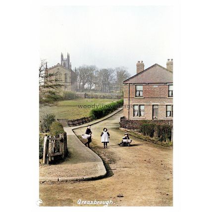 ptc1129 - Greasbrough Village & Church , Yorkshire - print 6x4