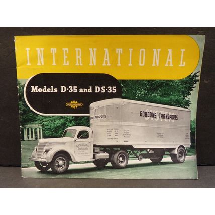 International Model D-35 and DS-35 Trucks Sales Brochure