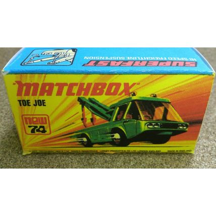 Matchbox - No74 Toe Joe Wreck Truck - Replica / Repro Box
