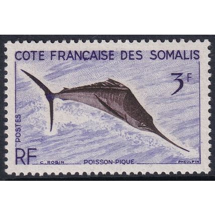 French Somali Coast 1958 SG 437 MM - Fauna/Fish (C-532 (26))