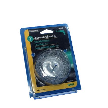 Columbian Coarse Crimped Wire Brush Factory Sealed 3" - 1/4" shank