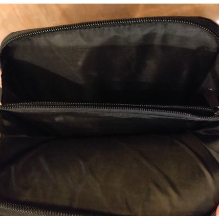 Clear PVC Clear Bag 10 x 11 Phone Outer Pocket Black Double Shoulder Straps
