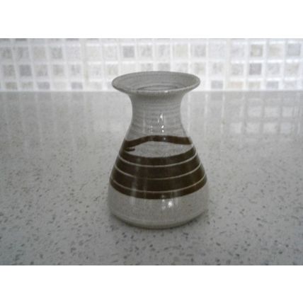 Pog Bedford Studio Pottery Small Grey & Brown Bud Vase
