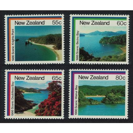 New Zealand Coastal Scenery 4v 1986 MNH SG#1395-1398