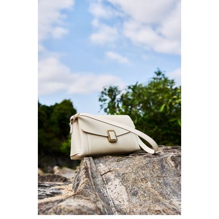 Genuine Leather Women Tote Bag White