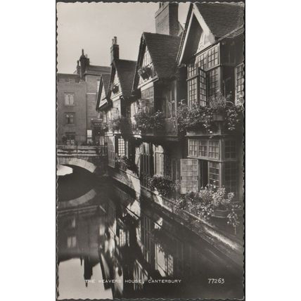 The Weavers House, Canterbury, Kent, c.1950s - Valentine's RP Postcard