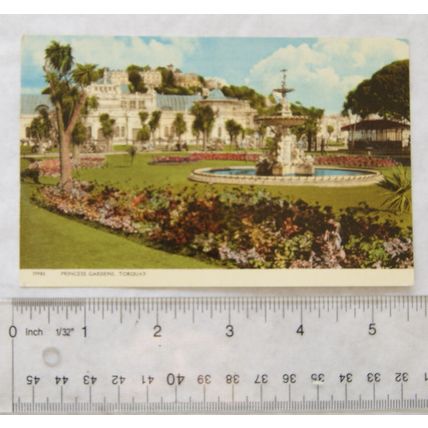 1961 postcard Princess Gardens, Torquay