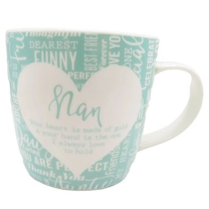 Nan Mug & Coaster Set 8.3 CM Microwave & Dishwasher Proof Gift Home Decor