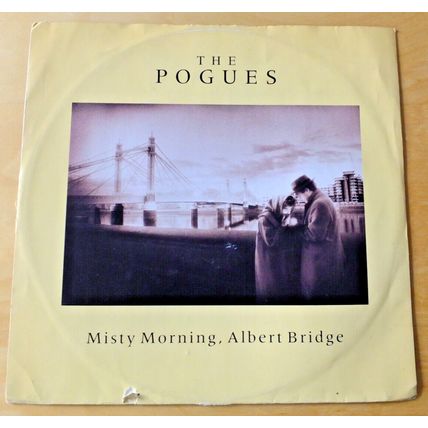 THE POGUES Misty Morning Albert Bridge 12" vinyl record LP 1989 Shane MacGowan