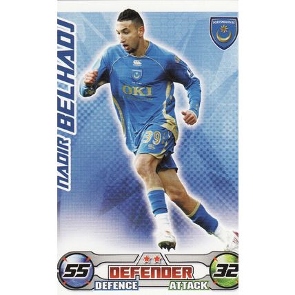 Match Attax Extra 2008/2009 Nadir Belhadj Portsmouth