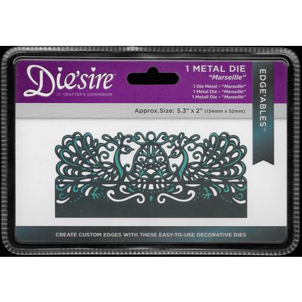 Crafter's Companion. Die'Sire. Marseille Die. Die Cutting Cardmaking Crafts