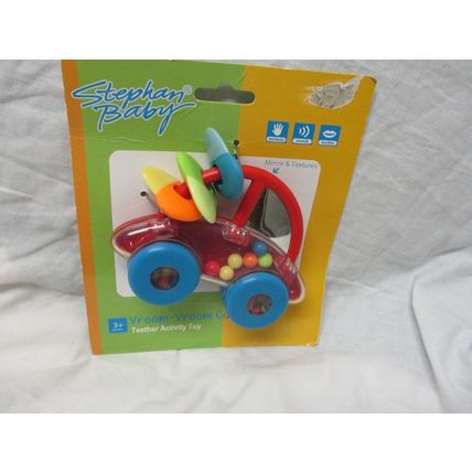 Stephan Baby Vroom Vroom Plastic Car Rattle Toy