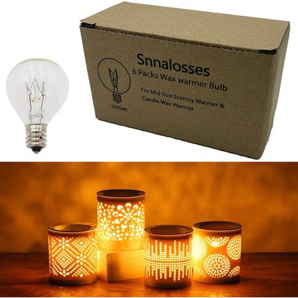 20 Watt Wax Melt Warmer Light Bulbs for Scentsy Mid-Size Wax Warmer and Candle W