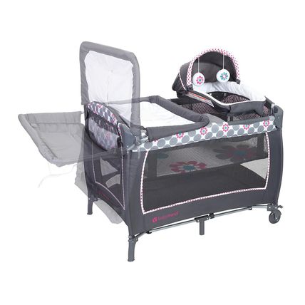 Baby Trend Lil' Snooze™ Deluxe II Nursery Center® Playard, Daisy Dots