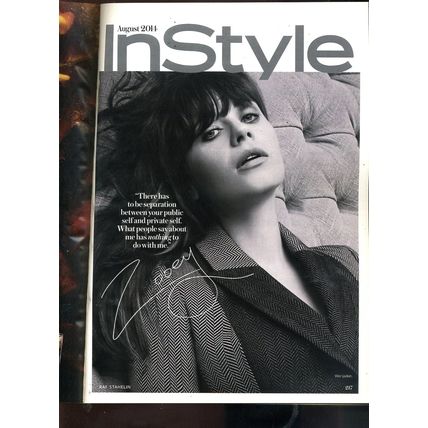 InStyle August 2014 ZOOEY DESHANEL On Being Normal, Guide to Jeans, Best OF FALL