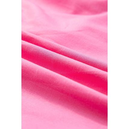 Bonbon Split V Neck Short Flutter Sleeve Pleated Shift Dress