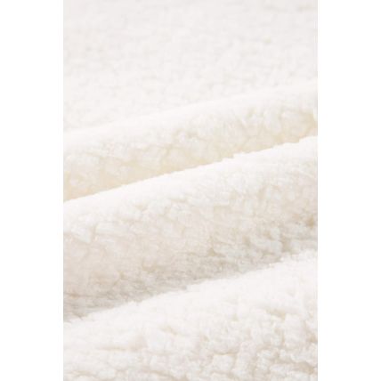 White Christmas MERRY & Bright Chenille Graphic Sherpa Sweatshirt