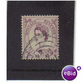1960 GB Q.E.11 6D PURPLE F/U SG 617