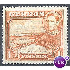 Cyprus 1938 SG154 1pi Orange Light Mounted Mint. .
