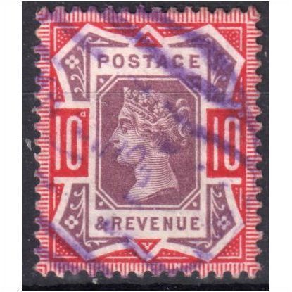1887 Jubilee sg210 10d dull purple & carmine Fine used