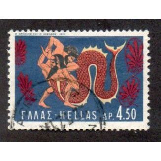 GRC 1970 4.50d 'THE LABOURS OF HERCULES' FINE USED (EBID33-006)
