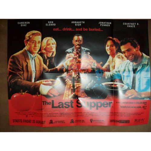 THE LAST SUPPER Cameron Diaz, Ron Eldard 1995 Movie Quad Crown Poster