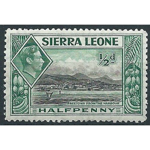 Sierra Leone 1938 SG188 1/2d Black & Blue-Green Mounted Mint ....